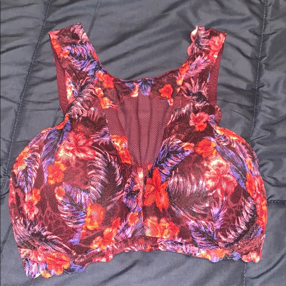 PINK - Floral Bralette
